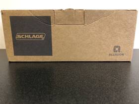 F51ageo609 Schlage Georgian Keyed Entry Panic Proof Door Knob Set - Antique Brass