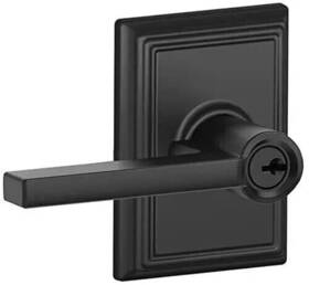 F51alat622add Schlage F51a Lat 622 Add Latitude Single Cylinder Keyed In Matte Black
