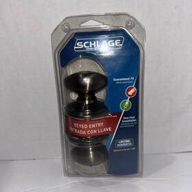 F51vsie609 Schlage Keyed Entry Lock F51 V Sie 609 Sienna Antique Brass Door Knob Fast Ship
