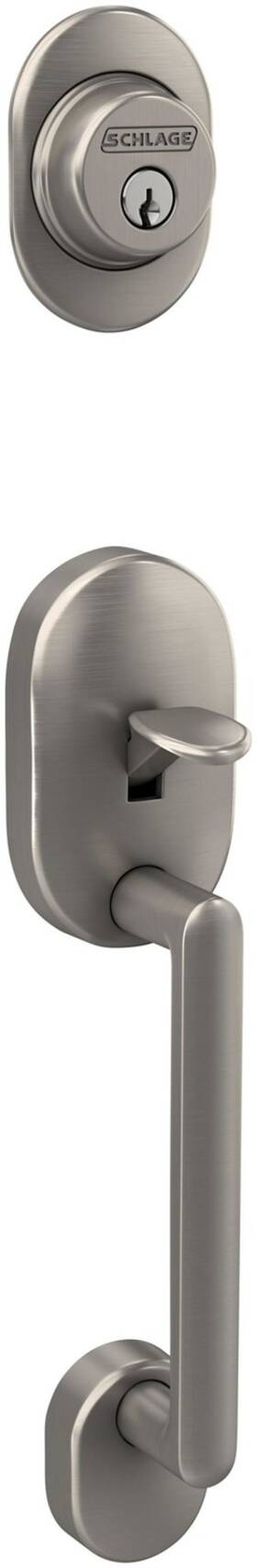 F58rmn619 Schlage F58-rmn Remsen Sectional Single Cylinder Keyed Entry - Nickel