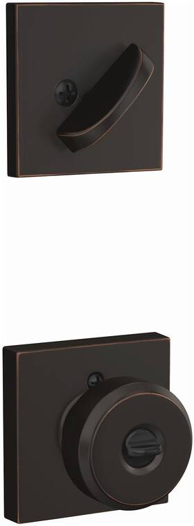 F59bwe716col Schlage F59-bwe-col Bowery Knob Single Cylinder Keyed Entry - Bronze