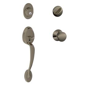 Schlage F60 620 Plymouth Handleset- Antique Pewter Ply Sie