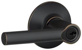 F80brw716 Schlage F80-brw Broadway Single Cylinder Keyed Entry Storeroom - Bronze