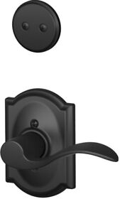 F94-acc-cam-lh Schlage Accent Left Handed One-sided Dummy Black