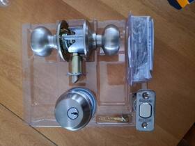 Fb50-v-geo-619 Schlage Georgian Single Cylinder Deadbolt Keyed Entry Door Knob
