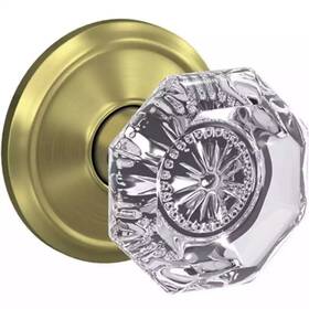 Fc172alx608ald Schlage Custom Alexandria Non-turning Two-sided Dummy Door Knob Set Alden Brass