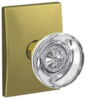 Fc172hob608cen Schlage Fc172-hob-cen Custom Hobson Non-turning Two-sided Dummy - Brass