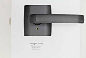Fc21cyb622dlt Schlage Custom Combined Interior Clybourn Lever Dalton Black #8po
