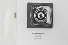 Fc21kyl622col Schlage Custom Combined Interior Kyle Knob Collins Trim Black #8pm