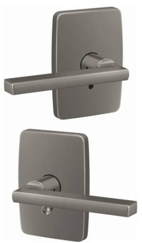 Fc21lat619gee Schlage Custom Latitude Passage Privacy Door Lever - Satin Nickel