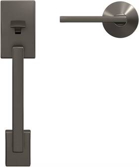 Fc285-cen-lat-kin Schlage Fc285cen622latkin Custom Century Lower Handleset For - Black