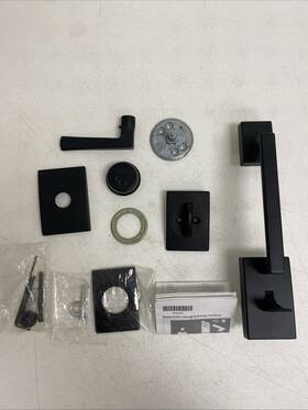 Fct93 Schlage Cen 622 Elr Matte Black Dummy Door Handle Century Trim Eller Lever