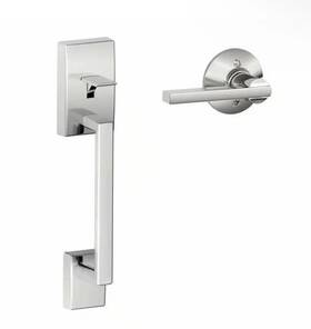 Fe285cen625lat Schlage Century Bright Chrome Door Handleset With Latitude Lever