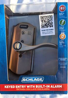 Fe51v Schlage Acc 619 Cam Keyed Antry Accent With Built -in Alarm Brand New