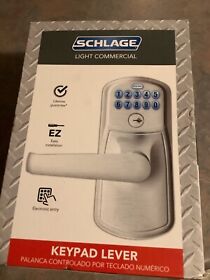 Fe595csvply626ela Schlage Keypad Plymouth Commercial Lever Entry Door Satin Chrm