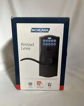 Fe595vcam716acc Schlage Camelot Aged Bronze Keypad Door Lock Accent Handle Flex