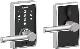 Fe695cen625brw Schlage Touch Century Lock With Broadway Lever Bright Chrome Fe695 Cen 625 Brw