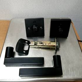 Hl-01et-112bk-1p-combo Schlage 1 Pack Keyed Entry Door Lever