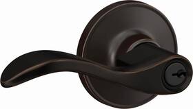 J54-sev Schlage Seville Single Cylinder Keyed Entry Door Lever