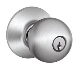 J54bbllctemp Schlage J54 Single Cylinder Keyed Entry Doorknob With Round Rose J Series Nickel
