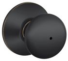 F40ply716 Schlage Knob Set Aged Door Privacy Lock Bronze Plymouth