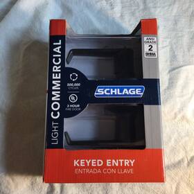 F51csvela716 Schlage Lock Co F51csvela626 Keyed Entrance Elan Lever Aged Bronze Light Commercial