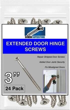 Sss3 Screw Superstore Satin Silver Nickel Finish Wood Screws 9 X 3 Inch Extra Long Steel Door