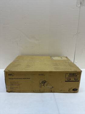 226929 Security Shield Passage Round Knob Bright Brass #226929 New Fast Ship 24pk