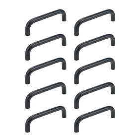 Lw2270 Semetall 10pcs Black Drawer Handles Modern Arch Cabinet Hardware Door