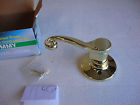 209928 Set Hand Lever Knob- Steel Door Pro Dummy Polished Left Brass