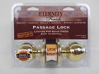 43907 Set Lock Brass Ultra Heavy Passage Duty Knob Finish Eternity Polished
