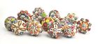Set Of 20 Beautiful Multicolor Ornate Floral Ceramic Cupboard Cabinet Knobs Draw 065644817605