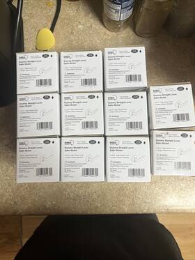 Shield Security 194671007335 Lot Of 11 Straight Dummy Lever Satin Nickel