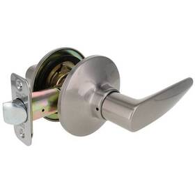 913811 Shield Security Straight Lever Style Satin Nickel Finish Passage Lockset