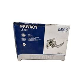 913824 Shield Security Privacy Lever Part # Satin Nickel Finish