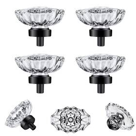 Shiny Handles 653858389843 Glass Crystal Knobs For Dresser Drawers Cabinet Drawer Vi