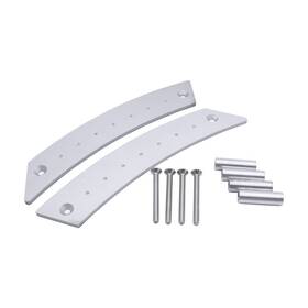 Shu00173 Shlpdfm 1 Pair Brushed Aluminum Silver Interior Door Handle Panel Left&right Side Doo
