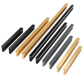 Shozafia 240914xbe043 5 Pack Gold Cabinet Pulls - Brushed Brass Kitchen Hardware Handles For Dresse