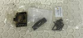 00966202 Signature Hardware Brass Cabinet Latch 2-1/8 Inch X2-1/8 Antique