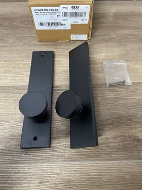 455658 Signature Hardware Moceri Solid Brass Dummy Door Knob Set -read