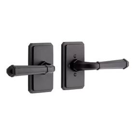 552058mb Signature Hardware Mng 503 Solid Brass Privacy Interior Door Set No Back Black