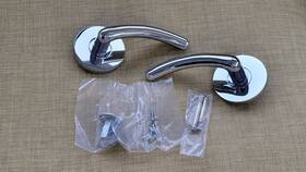 Dc107-dum-ch Signature Hardware Milo Solid Forged Dummy Lever Door Brass Handle Chrome