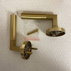 Eh.ro.2600.20.r.sbs-nb-n Signature Hardware Contemporary Round Solid Brass Privacy Interior Door Set