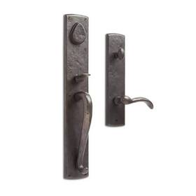 Eh-tb-15-300.10.l-db-nb Signature Hardware Bullock Entrance Door Lever Set Left Hand Dark Bronze