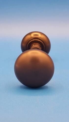 K702-ab Signature Hardware Solid Forged Round New York Door Knob - Antique Brass