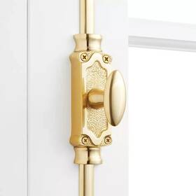 Sh436263 Signature Hardware Temple Brass Window Cremone Bolt - Polished