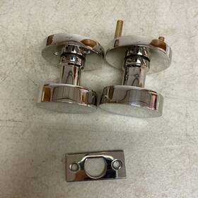 Sh552128pn Signature Hardware Contemporary Round Knov With Spring Assistance Solid Brass