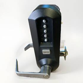5021xk-wl-676-41 Simplex Kaba 5021xkwl-676-41 Cylindrical Push Button Lock With Lever W Key Black/satin