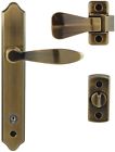 Sk1215ab Ideal Security Antique Brass Storm Door Handle Set 0056947002416