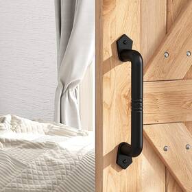 Skysen 747742467899 Sliding Barn Door Handle Pull Black For 9 Inch
